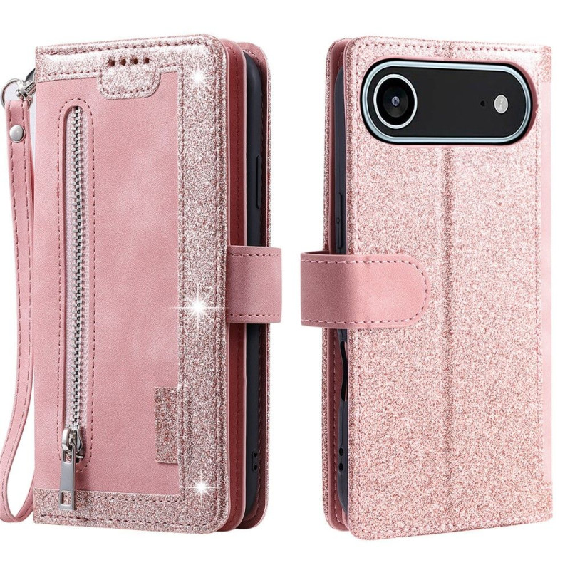 iPhone Air Kuori Vetoketjutaskulla ja 9 Korttipaikalla