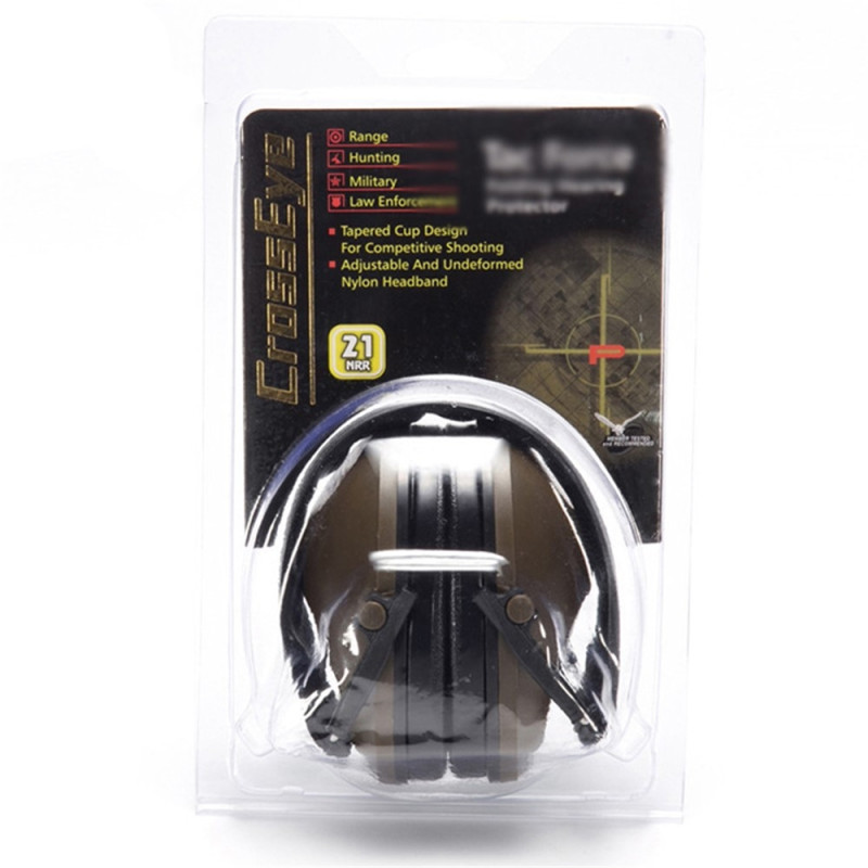 Hearing Protection Shooting Earmuffs Noise Reduction Hearing Attenuating Hunting Noise - Black