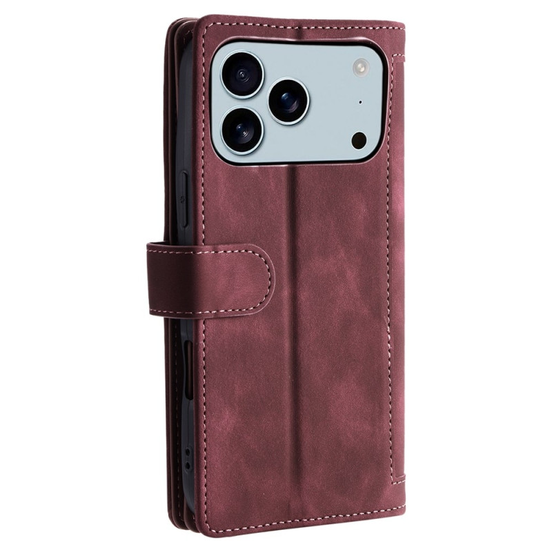 Til iPhone 17 Pro Max Deksel med glidelås og 9 kortspor