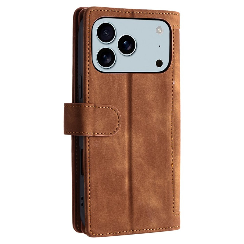 Til iPhone 17 Pro Max Deksel med glidelås og 9 kortspor