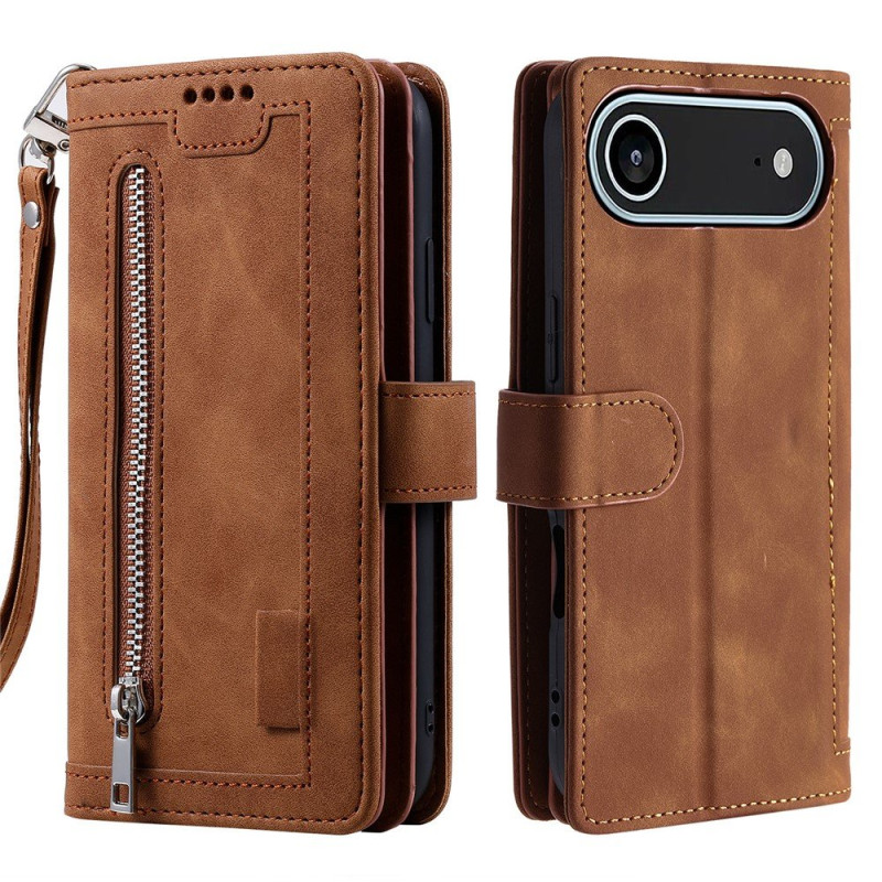 Til iPhone Air Etui med Lynlåslomme og 9 Kortlommer