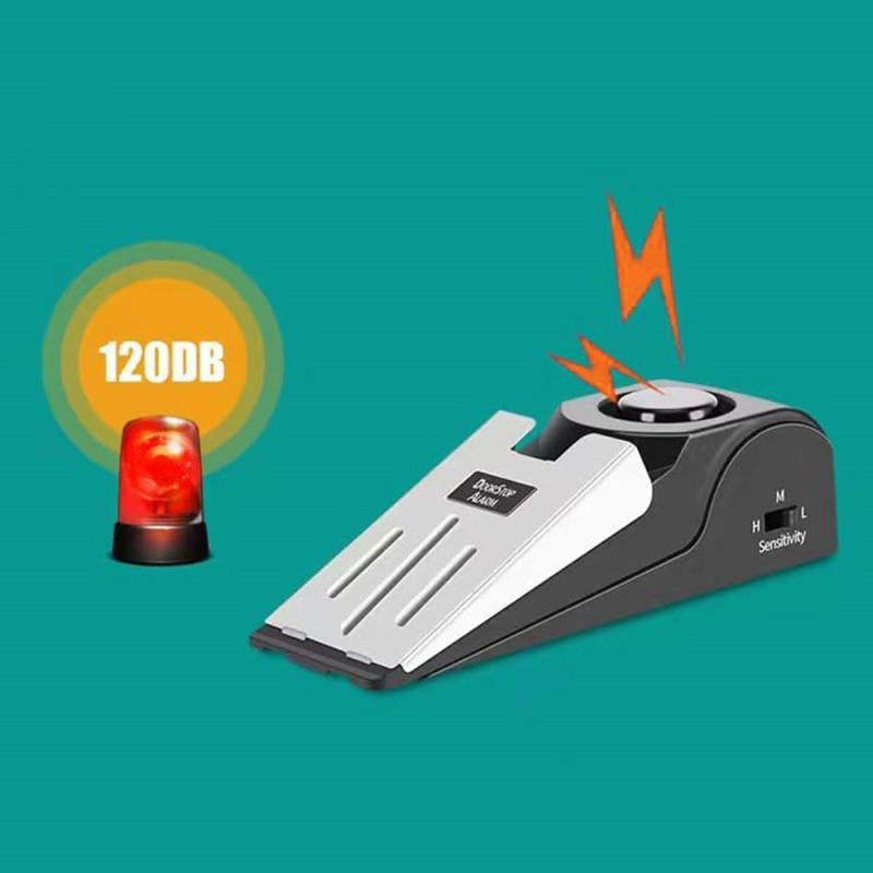 Alarm Dørstopper Hjem Hotel Rejse Tyverisikring Bærbar Sikkerhedsenhed