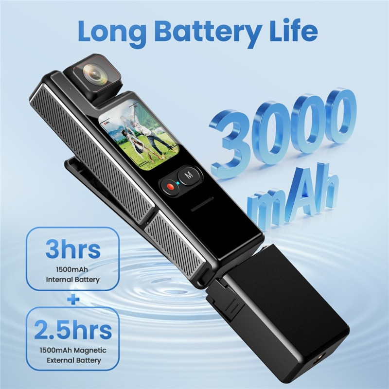 L17 1,69" 4K actionkamera EIS anti-shake touchskærm videokamera + 32 GB kort