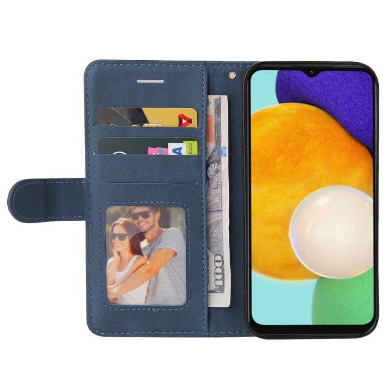 For Samsung Galaxy A14 5G KT Series - 1 Wallet Phone Case - Blue/Red