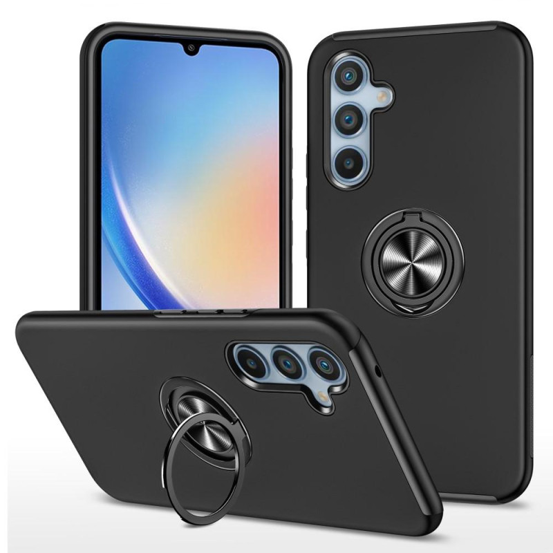 Samsung Galaxy A34 5G Sormirengas Sivutuen Hybridikotelo - Musta