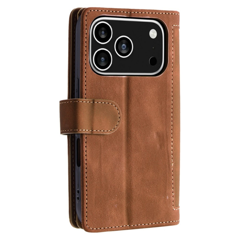 Til iPhone 17 Pro Deksel med glidelås og 9 kortspor