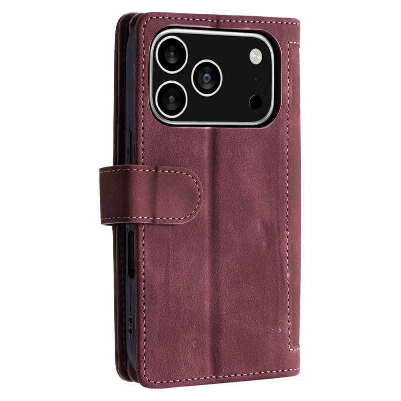 Til iPhone 17 Pro Deksel med glidelås og 9 kortspor