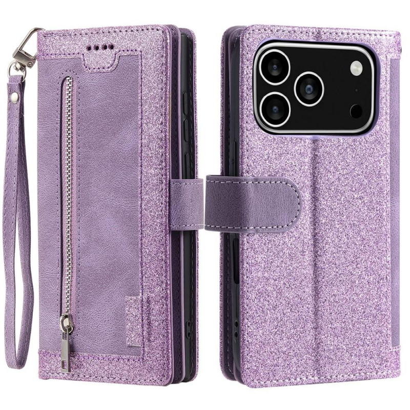 iPhone 17 Pro Kuori Vetoketjutaskulla ja 9 Korttipaikalla