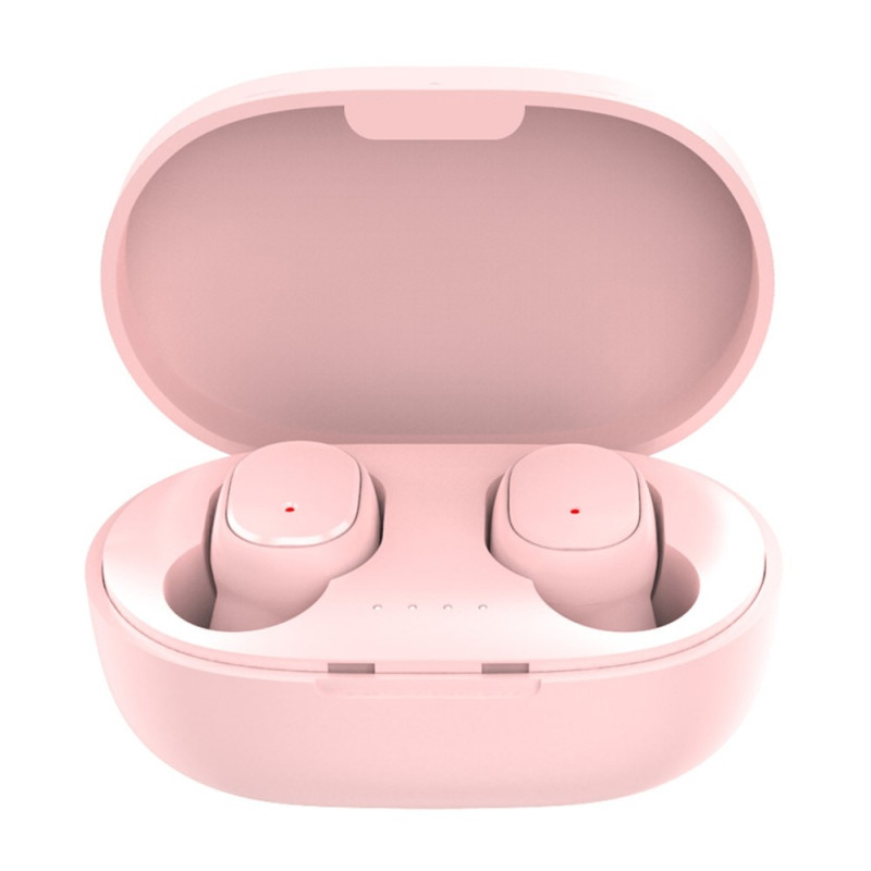 A6S PRO TWS Langattomat Kuulokkeet HiFi-Ääni Melunvaimennus Bluetooth Nappikuulokkeet - Vaaleanpunainen