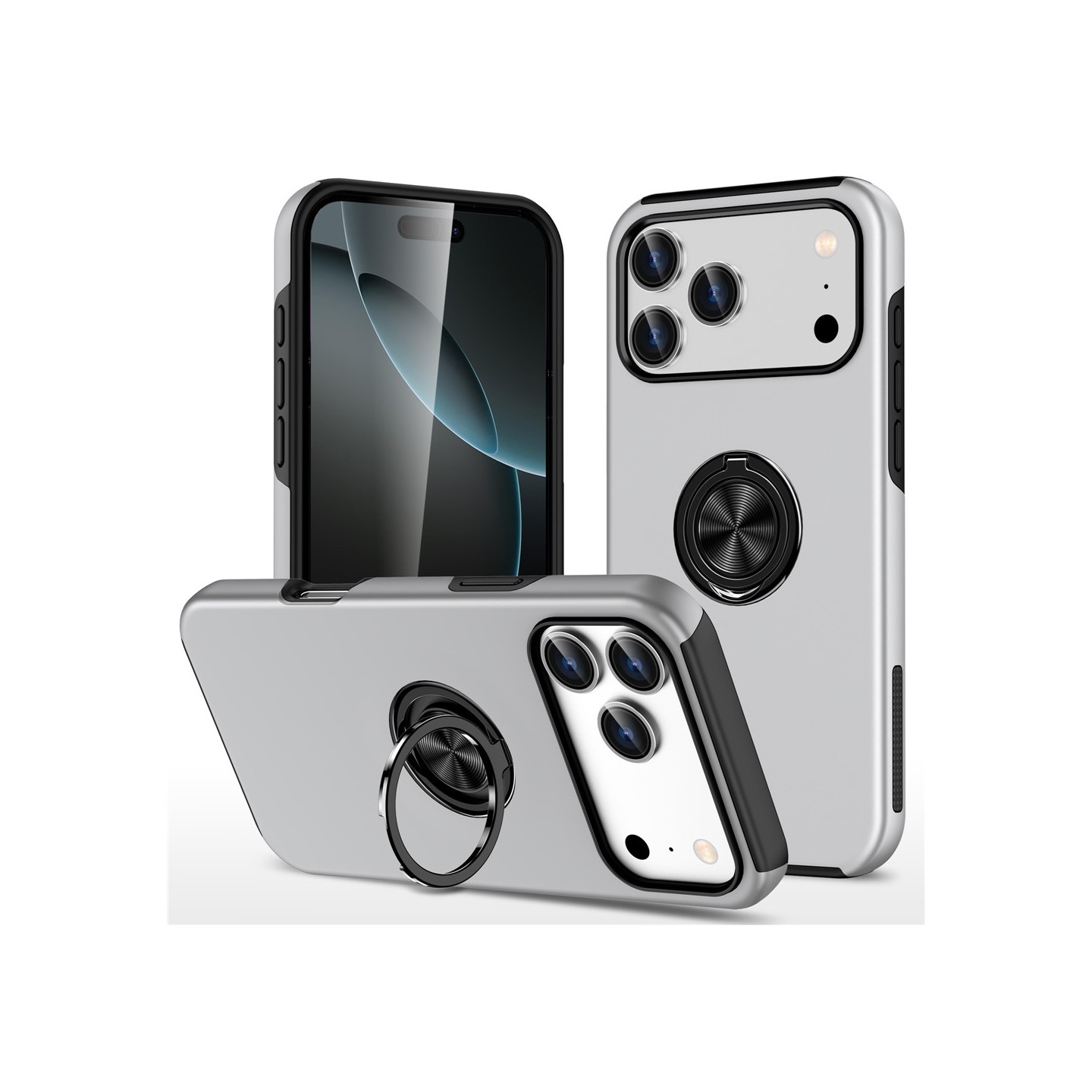 iPhone 17 Pro Hybrid-suojakuori sormirenkaalla