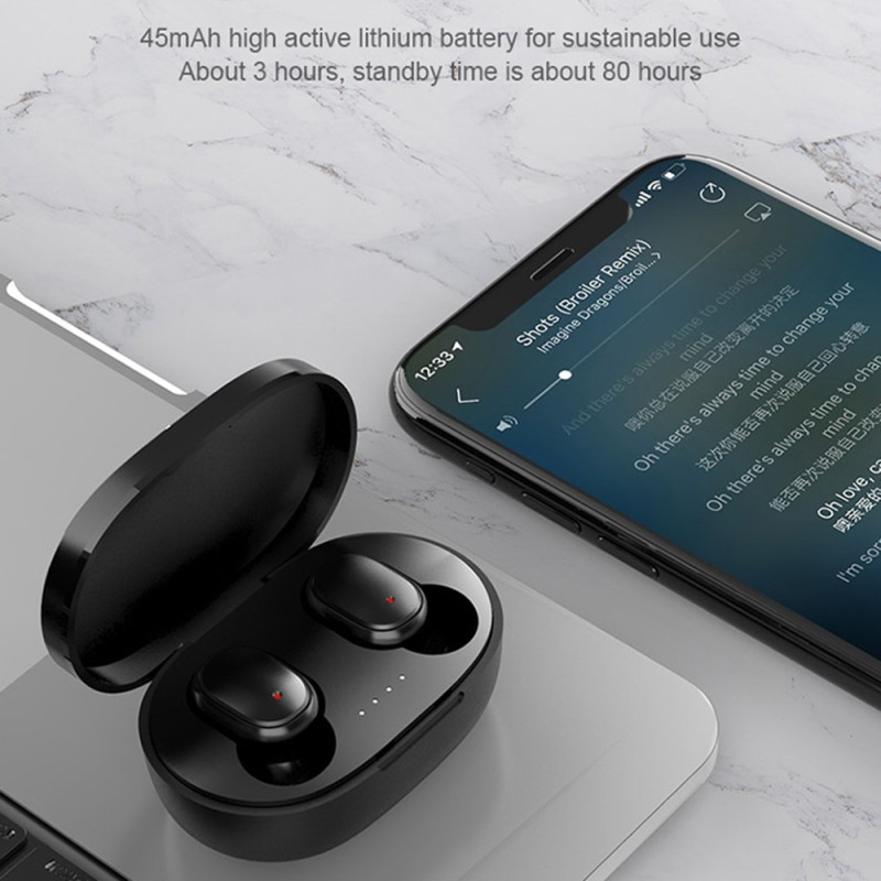 A6S PRO TWS Trådløse Hovedtelefoner HiFi Lyd Støjreducerende Bluetooth In-Ear - Lyserød