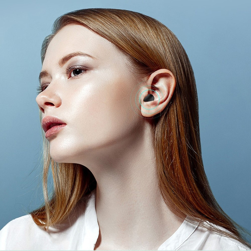 A6S PRO TWS Trådløse Hodetelefoner HiFi Lyd Støydempende Bluetooth In-Ear - Rosa