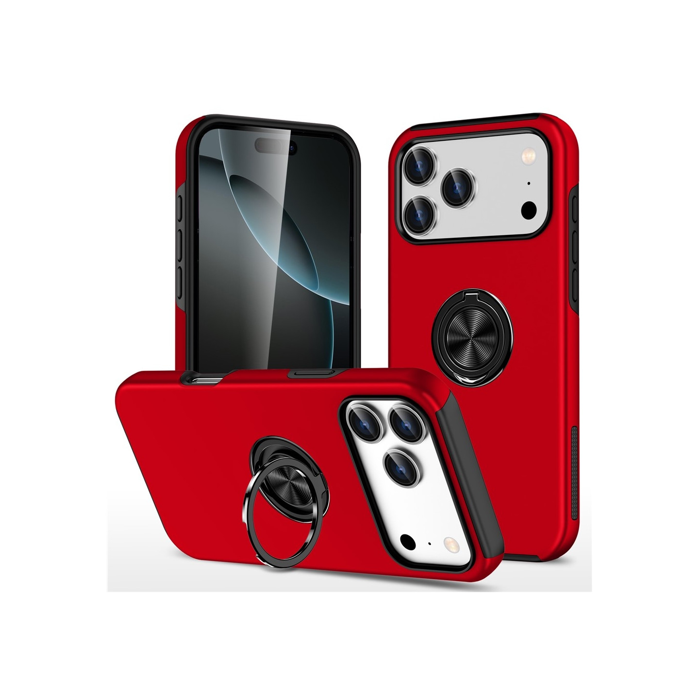 iPhone 17 Pro Hybrid-suojakuori sormirenkaalla