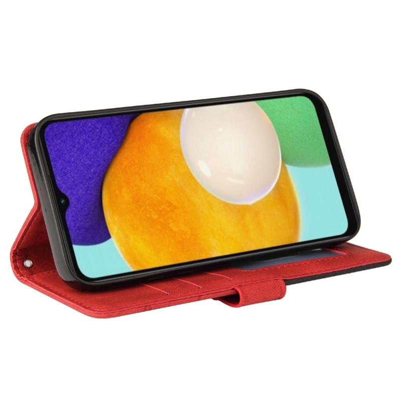 Til Samsung Galaxy A14 5G KT Series - 1 Pung Telefontaske - Rød/Sort