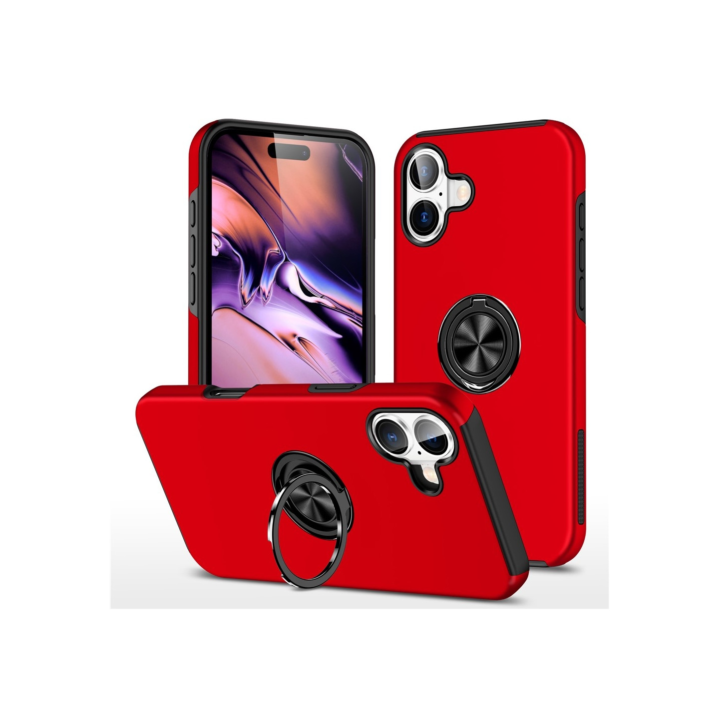 iPhone 17 Hybrid-suojakuori sormirenkaalla