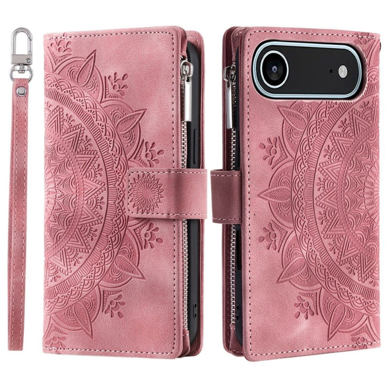 Pungetui kompatibelt med iPhone Air cover etui mandala blomstermønster