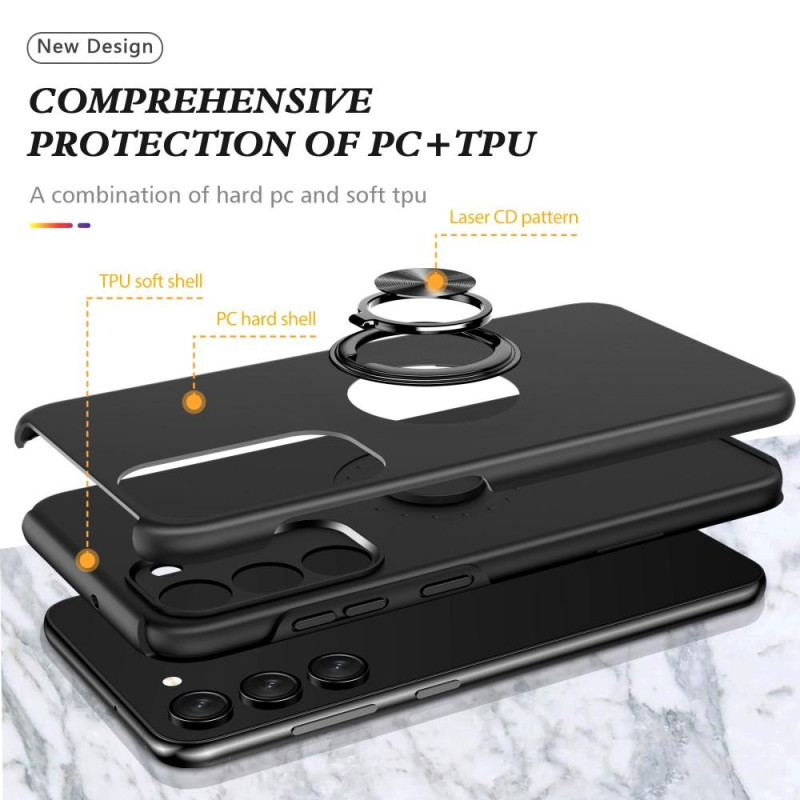 Samsung Galaxy A14 5G Fingerring Kickstand Hybrid Taske - Sort