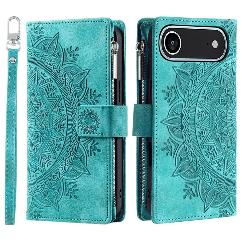 Lommeboketui kompatibelt med iPhone Air deksel etui mandala blomstermønster