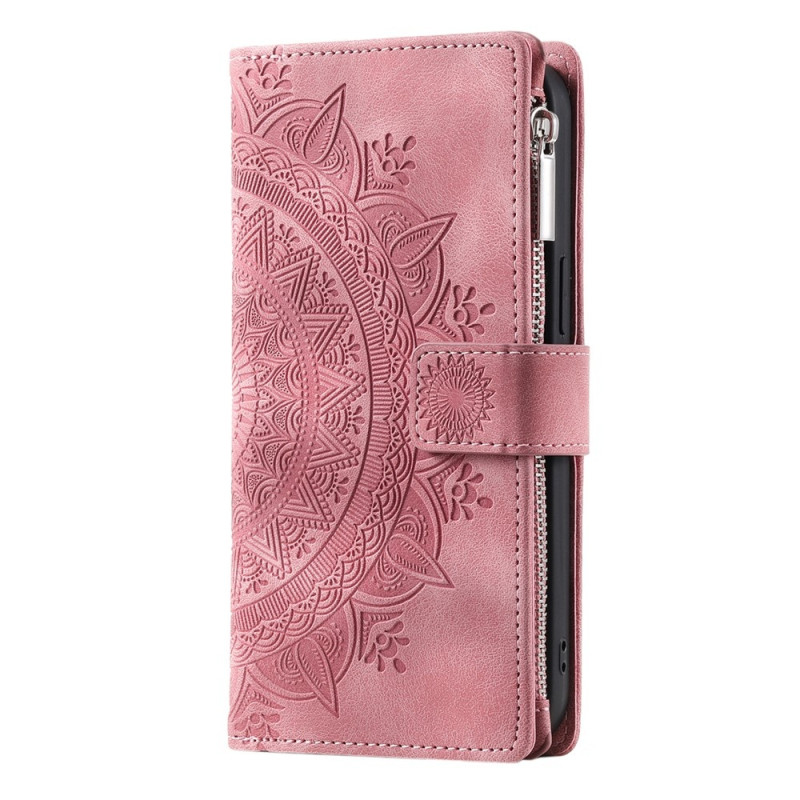 Pungetui kompatibelt med iPhone 17 Pro Max cover etui mandala blomstermønster
