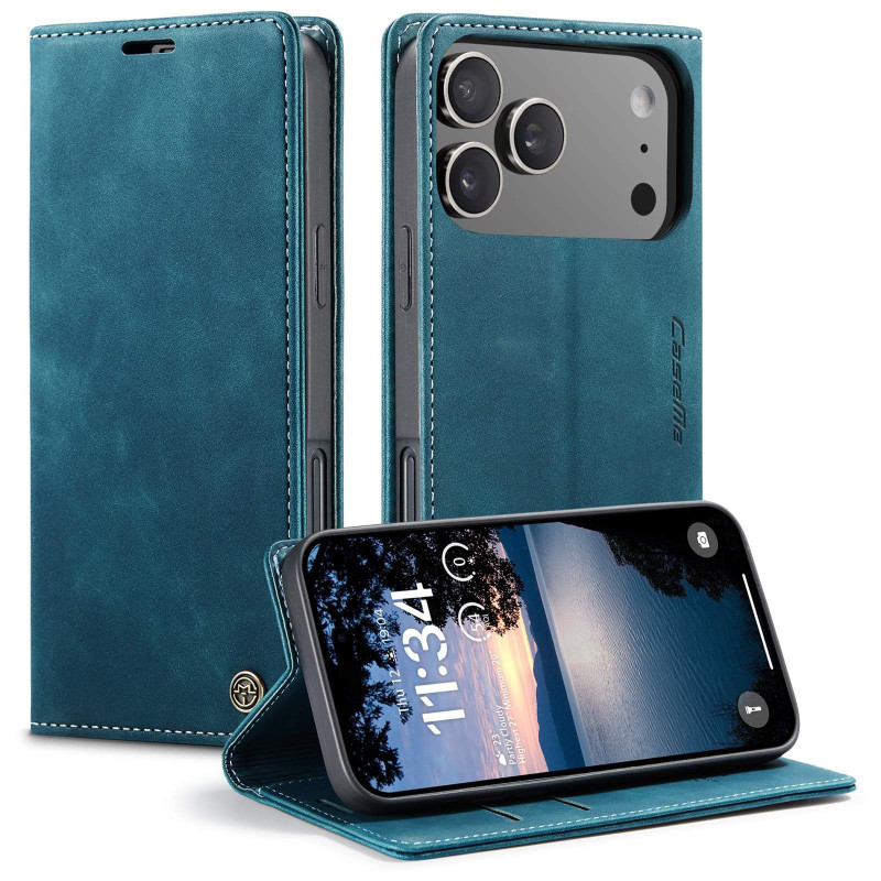 CASEME Retro Wallet Case for iPhone 17 Pro