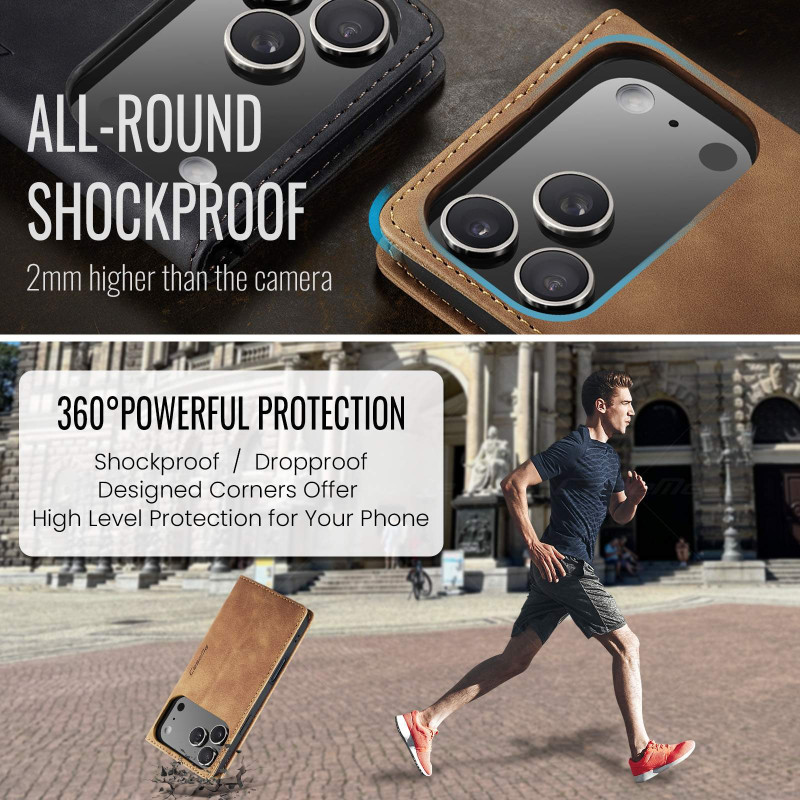 CASEME Retro lompakkokotelo iPhone 17 Pro