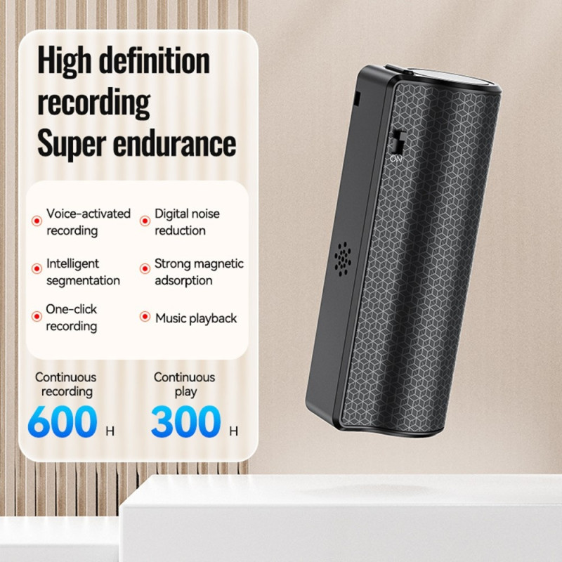 128 GB stemmeopptaker smart transkripsjon stemmeaktivert opptaksenhet diktafon