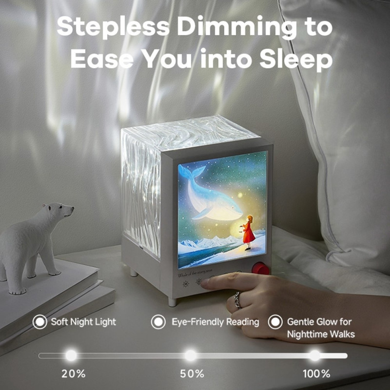 Starry Sky Choice Aurora projeksjonslys drømmeatmosfærelampe Bluetooth-høyttaler