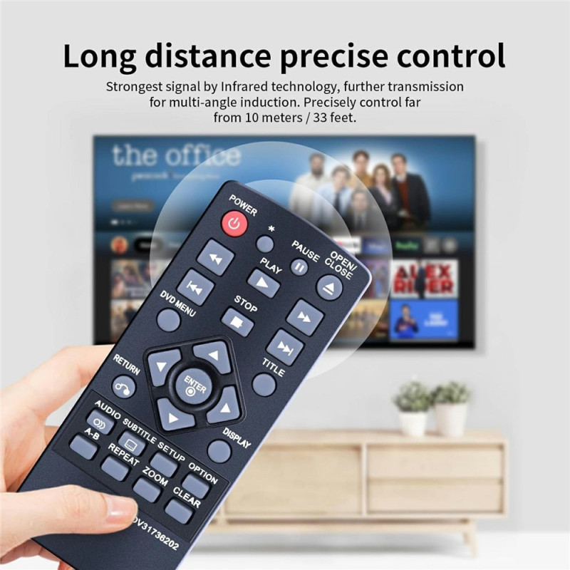 Udskiftning af fjernbetjening til COV31736202 til LG DVD-afspiller