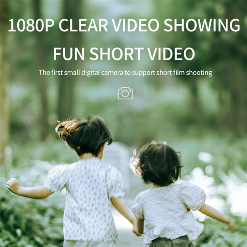 Digitaalikamera Kaksois HD-objektiivi 4X digitaalinen zoom Automaattitarkennus 4K-video + 32 Gt