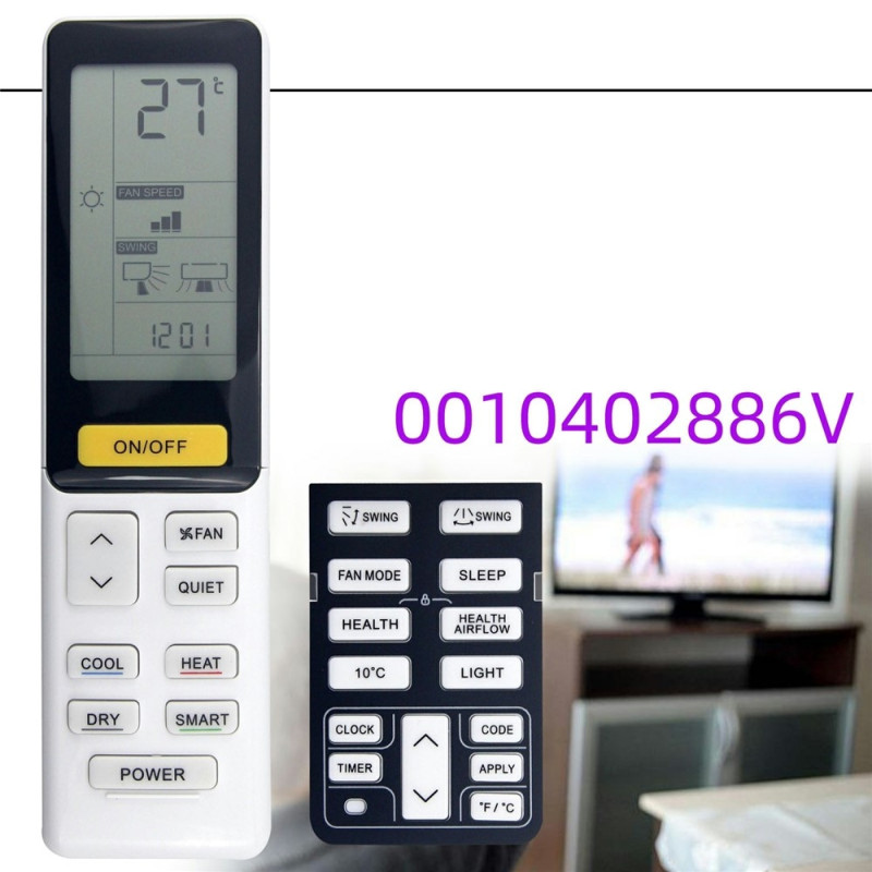 Erstatning fjernkontroll for 0010402886V for Haier klimaanlegg