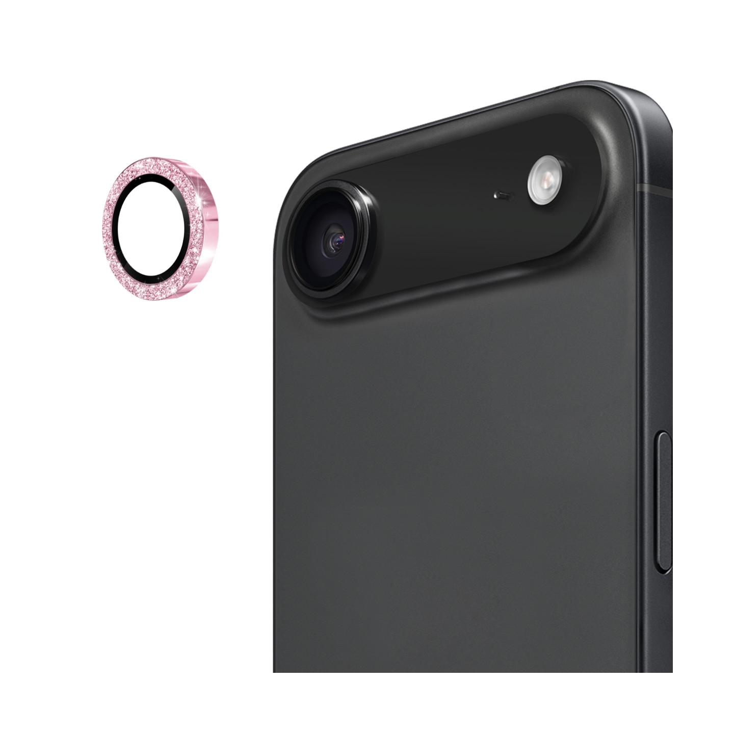 Til iPhone Air Kamera Linsebeskytter ENKAY Hat-Prince Glitter Dekor Hærdet Glas Linsefilm