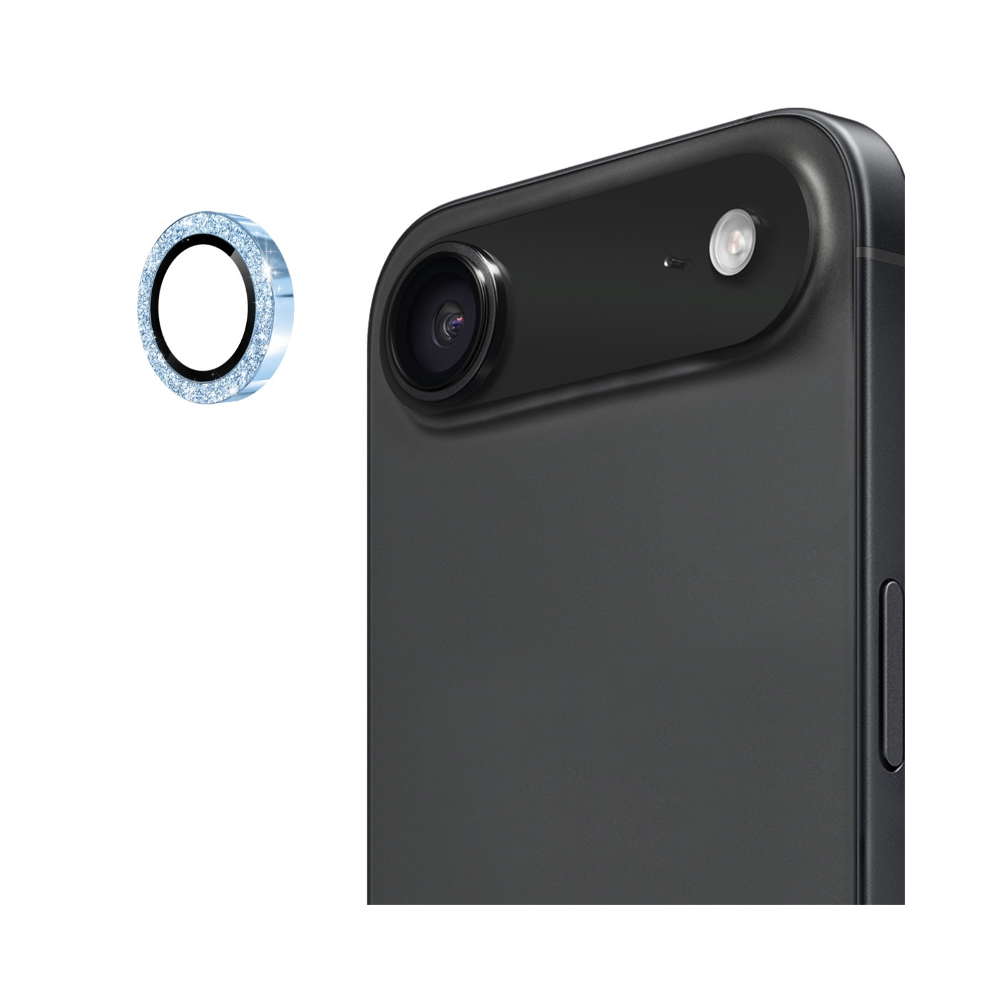 Til iPhone Air Kameralinsebeskytter ENKAY Hat-Prince Glitter Dekor Herdet Glass Linsefilm