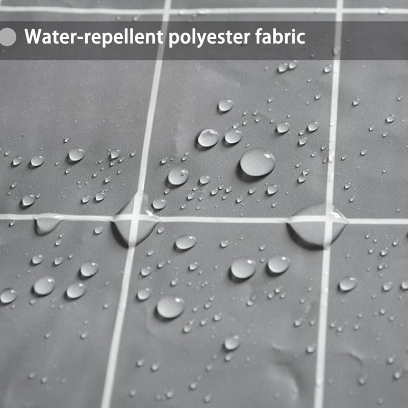 180 x 200 cm black marble pattern bathroom divider mildew resistant shower curtain