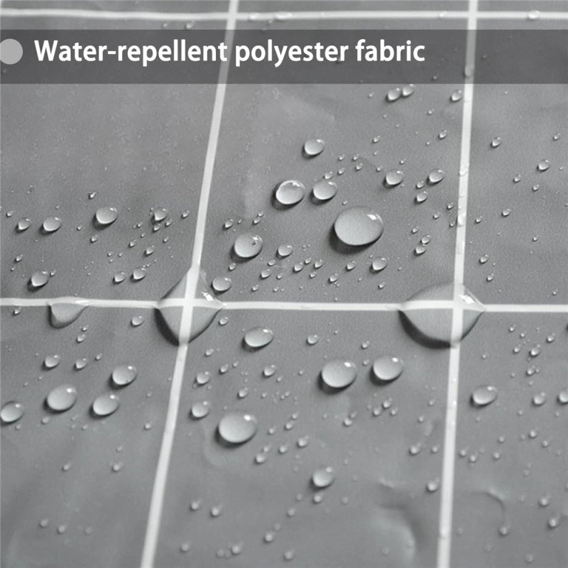 180 x 180 cm black marble pattern bathroom divider mildew resistant shower curtain