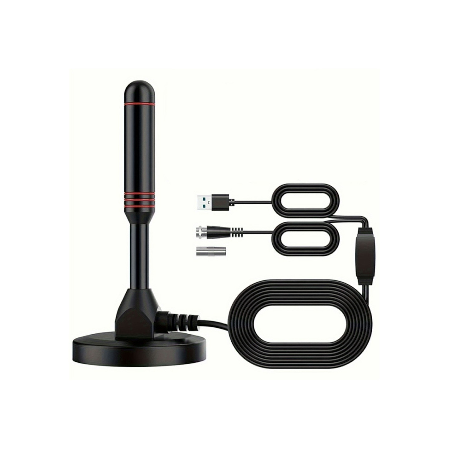 TV-antenne VHF UHF 4K forsterket signalmottakerforsterker ATSC DVB-T-kompatibel