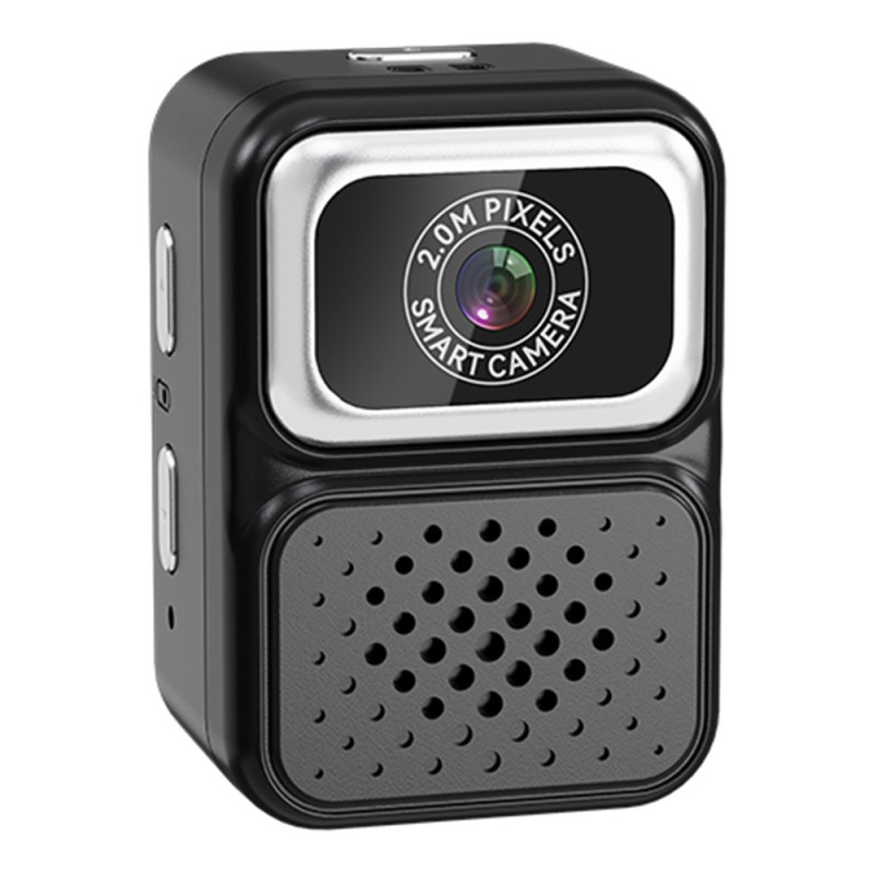 Kamera Tommelfingerkamera Mini Video Fotooptagelse Halskædekamera med 32 GB Hukommelseskort