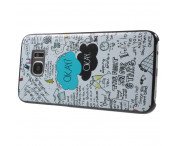 Samsung Galaxy S7 Edge Frosted Skal Cartoon Graffiti Pattern