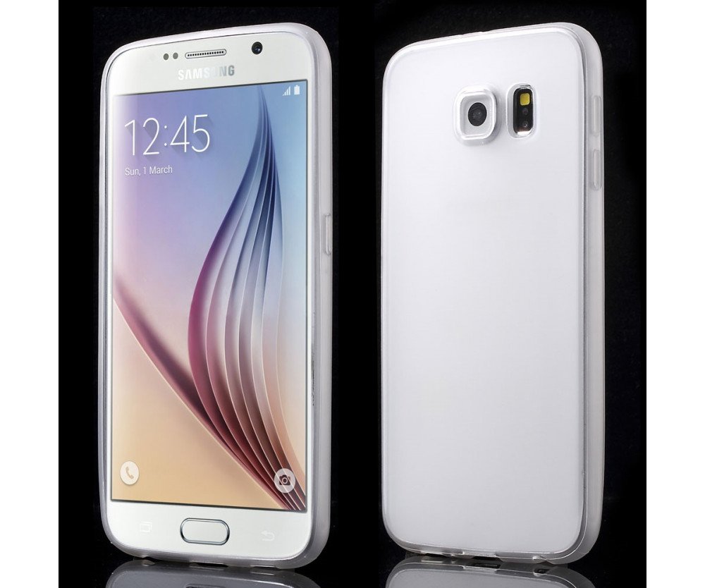 Samsung Galaxy S6 SM-G920F Matt TPU skal TRANSPARANT