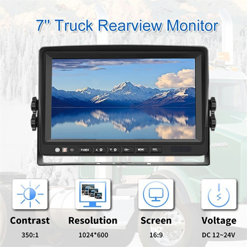 7" digital wireless HD screen DVR Recording Real-time Monitoring RV truck etc.