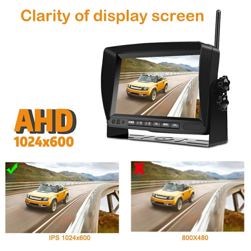 7" digital wireless HD screen DVR Recording Real-time Monitoring RV truck etc.