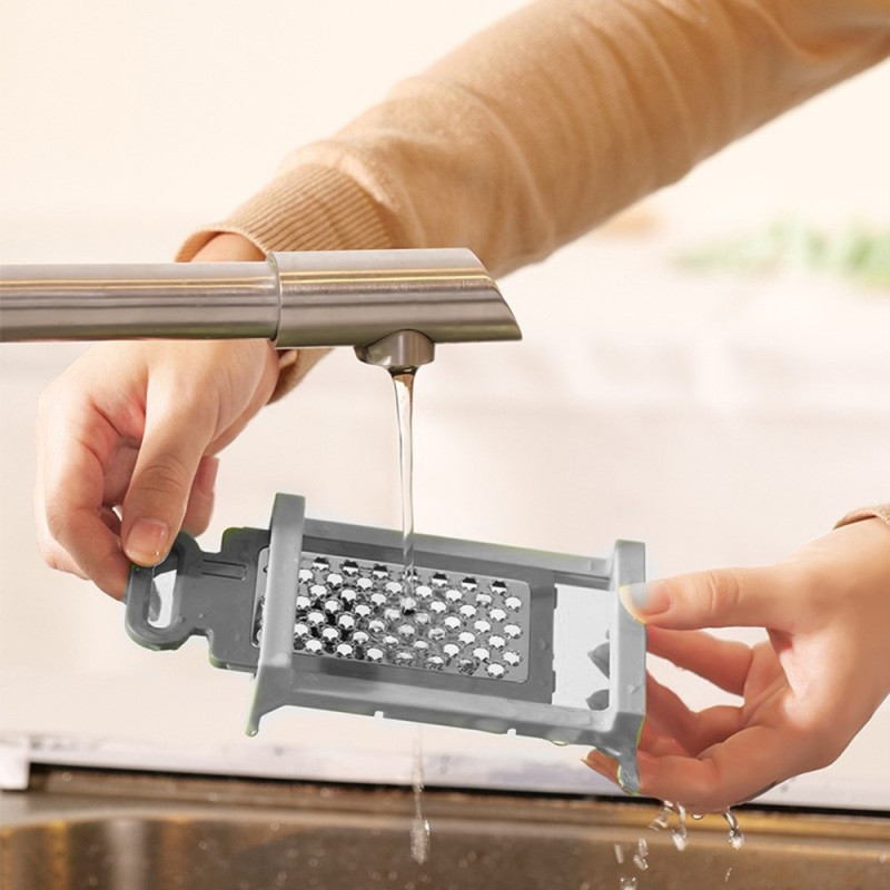 6-in-1 Mandoline Slicer Ruostumattomasta Terästä Raastin Vihannesleikkuri Hedelmäkeittiö Työkalu