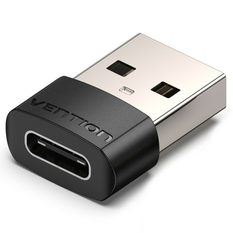 USB 2.0 A hann til USB C hunn-adapter 480 Mbps dataoverføring OTG-konverter