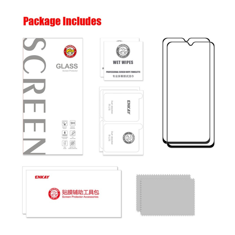 ENKAY For Samsung Galaxy A17 / A26 / A16 Skærmbeskytter Glas 2stk
