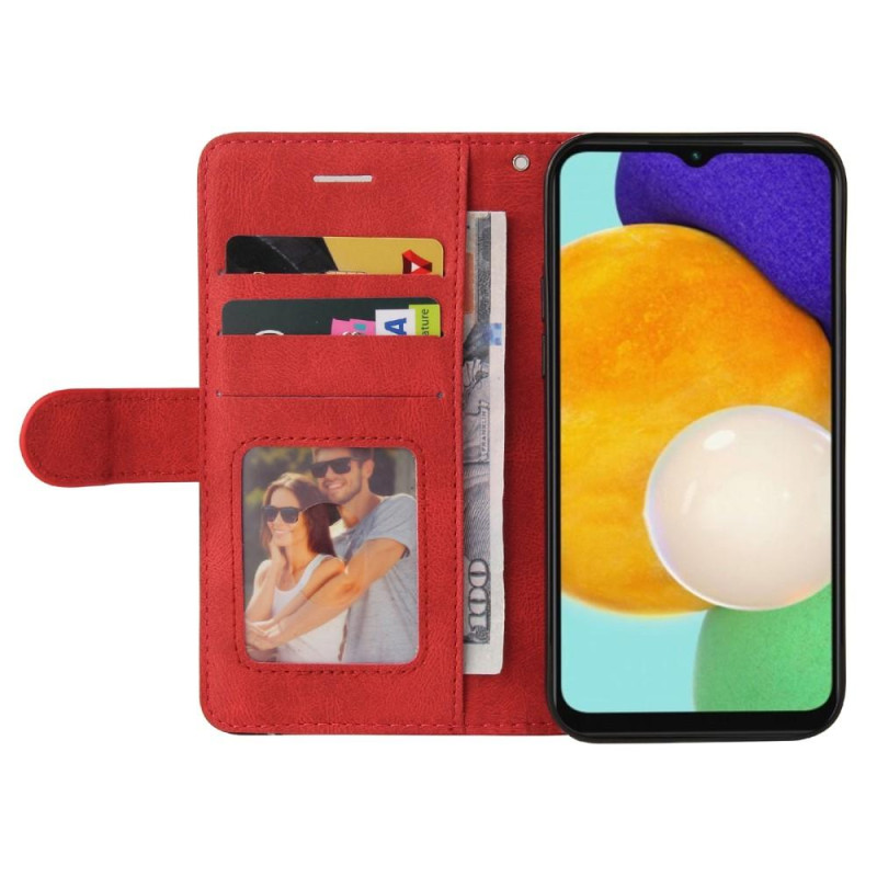 For Samsung Galaxy A34 5G KT Series - 1 Wallet Phone Case - Red/Black