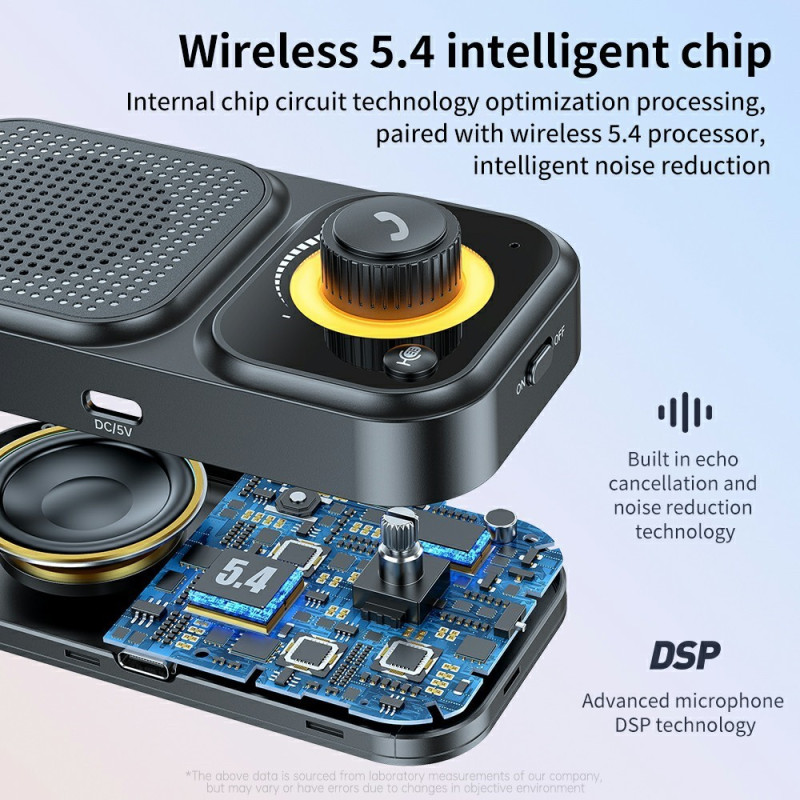 Bluetooth Speaker Car Intelligent Clip Music Player Automatic Power On