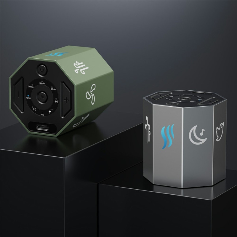 White Noise Machine White Noise 8 natural sounds sleep aid time function