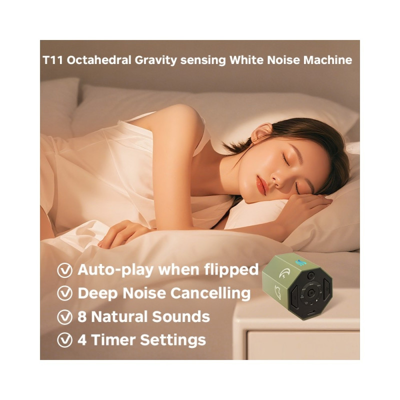 White Noise Machine White Noise 8 natural sounds sleep aid time function