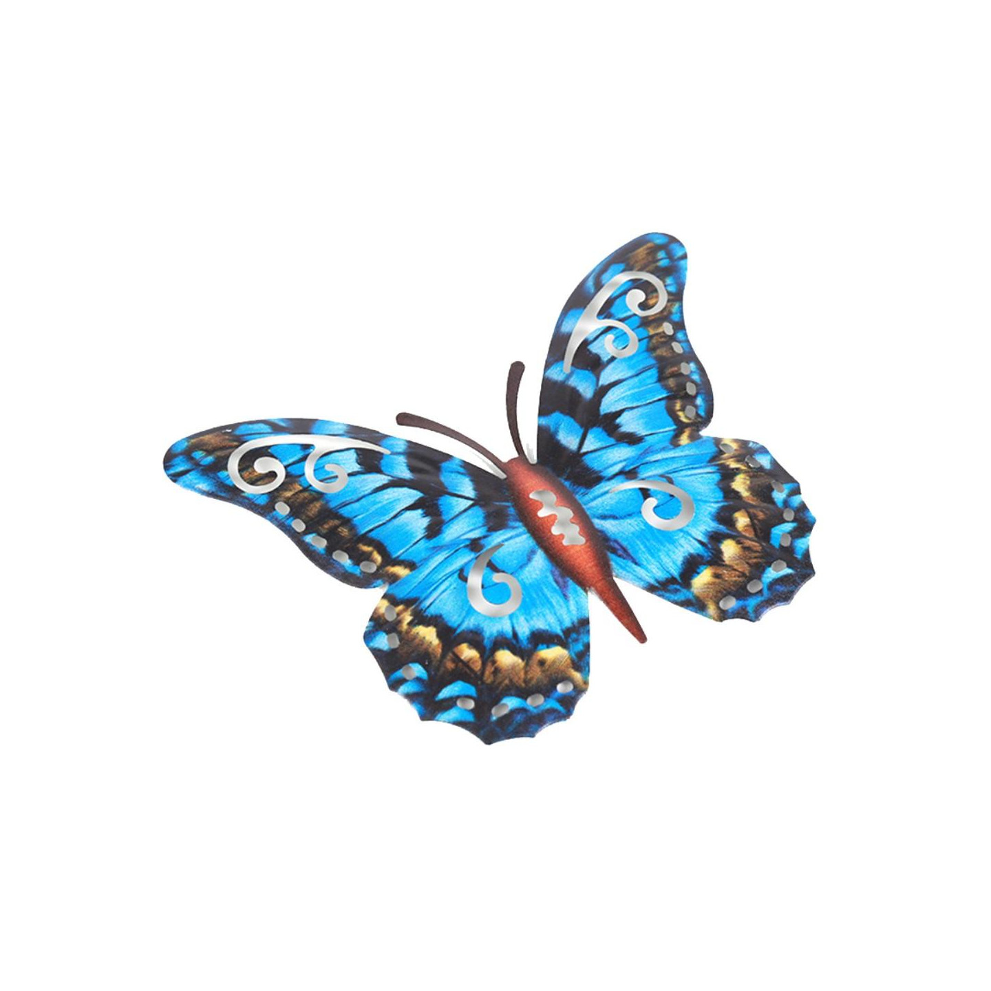 Art 3D Butterfly Vegghengende dekor Hagepynt til hjemmet - Blå