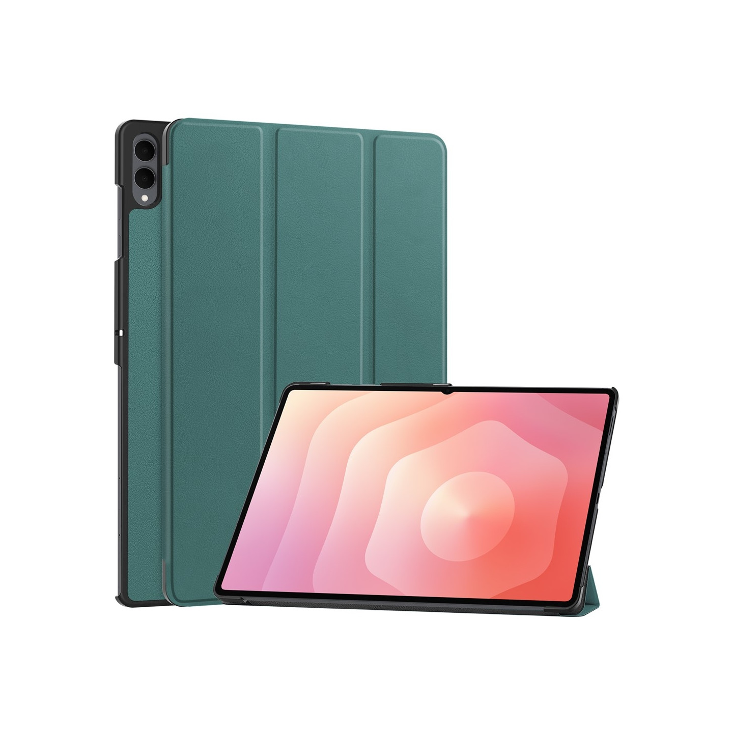 Til Samsung Galaxy Tab S11 Ultra Stativcover Stødsabsorberende Cover - Sort