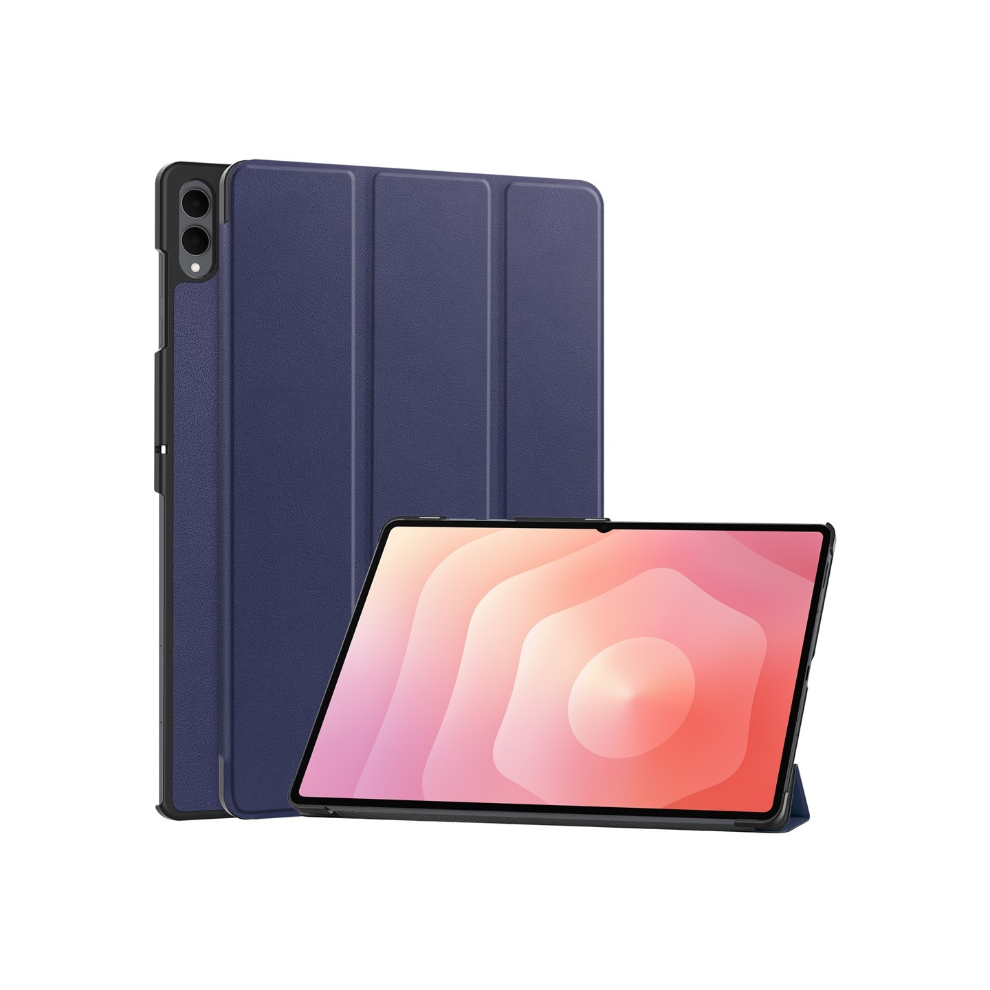 Til Samsung Galaxy Tab S11 Ultra Stativcover Stødsabsorberende Cover - Sort